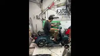 Tune up vespa P100TS, Quattrini 144 CC. #smallengine #smallframe #pts100 #babydragon