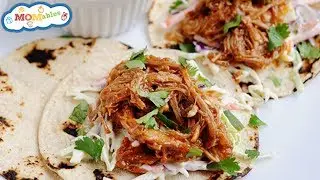 BBQ Pulled Pork Tacos with Honey-Mustard Slaw I Week 7 Taco Tuesday Cookbook