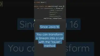 Stream.toList() method replaces long “collect(Collectors.toList()) from Java 16 onwards!