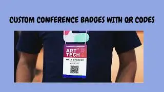 Custom Conference Badges with QR Codes---badge printing