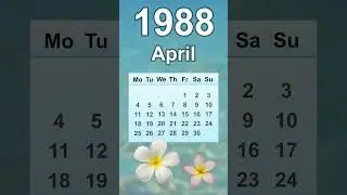April 1988 Calendar