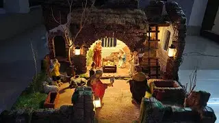 Christmas Nativity Scene | Christmas Crib Making Ideas| realistic crib making time lapse #christmas