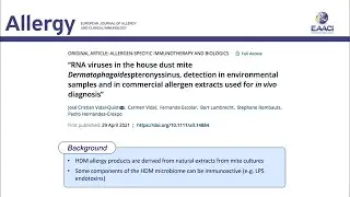 RNA viruses in Dermatophagoides pteronyssinus, detection in house dust samples and allergen extracts