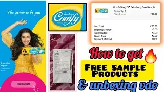AGAIN 🤩comfy free sample offer 🔥/comfy sample products unboxing #comfy