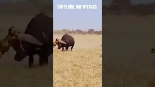 Never Underestimate an Angry Buffalo  🔥🦬#nature #wildlife