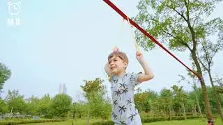 Perantlb Ninja Warrior Obstacle Course for Kids- Double Ninja Slackline with 11 Accessories for Kids