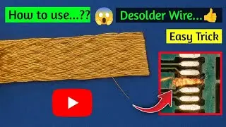 How to use Desolder Wire || Very Useful || Easy trick Repair ✅🛠️📲