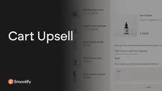 Cart Upsell | Webflow & Shopify, connected! Smootify.io