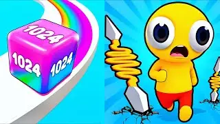 Jelly Run 2048 Vs Snap Lancer - Up To Max Level SpeedRun Gameplay 