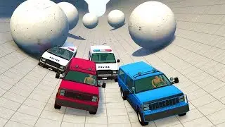 ULTIMATE POLICE CHASE GAUNTLET - Полицейская погоня на BeamNG Drive