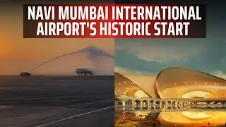 Historic Moment For Indian Aviation: First Flights Take Off At Navi Mumbai International Airport