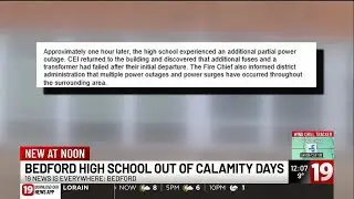 Bedford High School out of calamity days