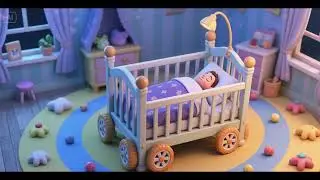 The Wheels on the Crib Go Round and Sleep 🍼💤 | Bedtime Lullaby for Babies