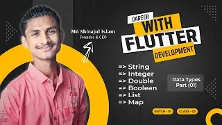 Class 3 - Dart Data Types With Property & Methods || Flutter Batch - 1 || Programming Wormhole