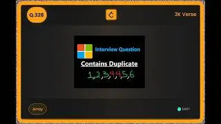 DSA Verse Ep. 9 | Contains Duplicate - LeetCode Q.217 | Easy Solution Explained