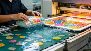 Factory Assembly Line, Water transfer printing for creating colorful decorations！
