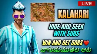 HIDE AND SEEK WITH SUBS WIN AND GET 50RS  |FF LIVE TELUGU |  #freefire #tfpgaming