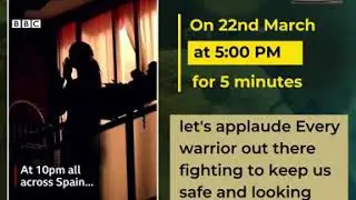 March 22, at 5 PM for 5 minutes, clap for those who are working for us!