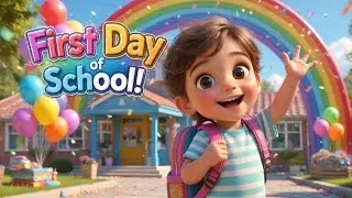 Hooray! My First Day of School 🏫 | Kids School Rhyme| Back to School Time| English poem