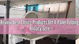 Review Best Choice Products 6ft 4-Panel Folding Privacy Screen Room Divider Multipurpose Decoration