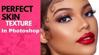 how to create realistic skin texture in Photoshop (retouching) photo editing #photoshop #photo