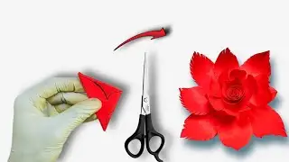 How To Make Flower With Paper ! very simple paper flower making. easy craft flower