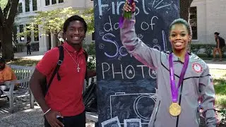 WE MET GABBY DOUGLAS!!!! FIRST DAY OF SCHOOL VLOG!!