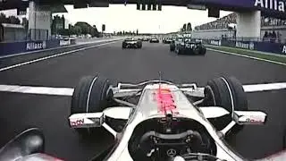2007 French GP  Fernando Alonso start and course