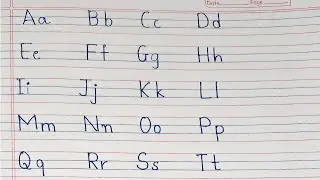 how to write abcd in four lines /abcd in beautiful handwriting 