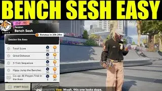 Skate 4 - how to hippy jump the benches | bench sesh goals | 3 trick sequence
