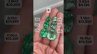 Authentic Real Natural Large Loose Colombian Emerald Cushions - How much are loose emeralds worth?