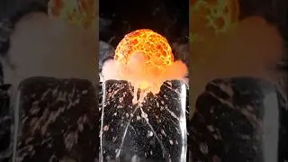 Lava Ball vs Ice ❄️🔥 | Ultra Realistic Slow Motion