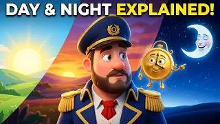 Captain Rook’s Time-Traveling Clock ⏰ | Learn Day & Night for Kids | Fun Science Story