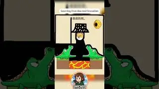 Save Dog From Bee And Crocodiles Level 29🔥#viral #shorts #trending
