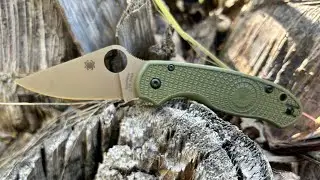 Spyderco Para 3 Lightweight River&rsquo;s Edge Cutlery OD FRN FDE CTS-204P Exclusive C223PODFDE #video