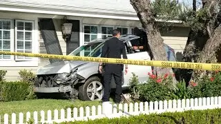Elderly Driver Crashes SUV into Fence and Tree in Canoga Park After Collision