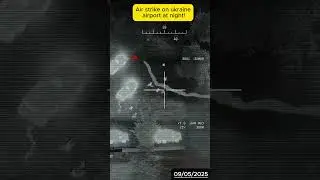Russian airstrike on Ukraine airport at night! 09/05/2025