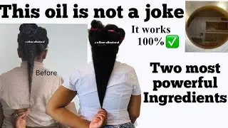 ONLY 2 POWERFUL INGREDIENTS! THIS OIL WILL SOLVE ALL YOUR HAIR ISSUES ASAP! No jokes