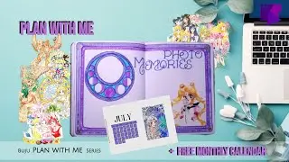 Plan with me July! ART NOUVEAU & SAILOR MOON decorate my #bujo. Still a perfect combination? #pwn