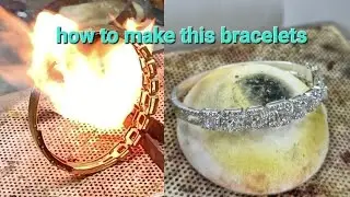 how to make 14k diamonds oval bracelets, Handmade Custom Jewelry