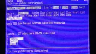 Apple II Connected to the Internet and using a Web Browser (Contiki)