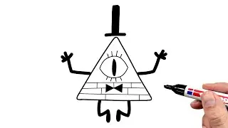 How to Draw Bill Cipher From Gravity Falls