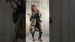 Kimono barroco de viscoseda