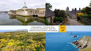 Concarneau - The beautiful village of Locronan - And the coastal scenery of Pointe du Raz - France