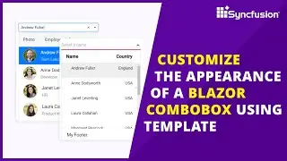 Customize the Appearance of a Blazor ComboBox Using Templates