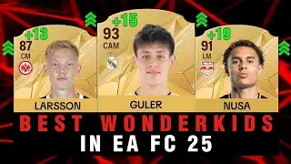 💥 BEST WONDERKIDS IN EA FC 25 🤯 BEST YOUNG TALENTS! ft. Guler, Larsson, Nusa...