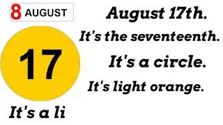 Calendar Numbers, Shapes, and Colours August EYE Online