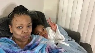Kieran, mom and their Snuggie&rsquo;s