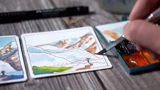 Looking For Lu | Portage Glacier Alaska Watercolor Tutorial
