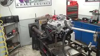 SBC 557HP 406 ENGINE DYNO RUN FOR RICK HIGGINS BY WHITE PERFORMANCE AND MACHINE